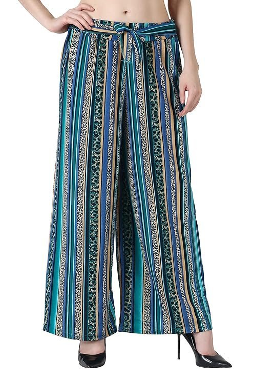 91E87OtoVCL._SY741_.jpg Women's Relaxed Fit Palazzo - Image 1